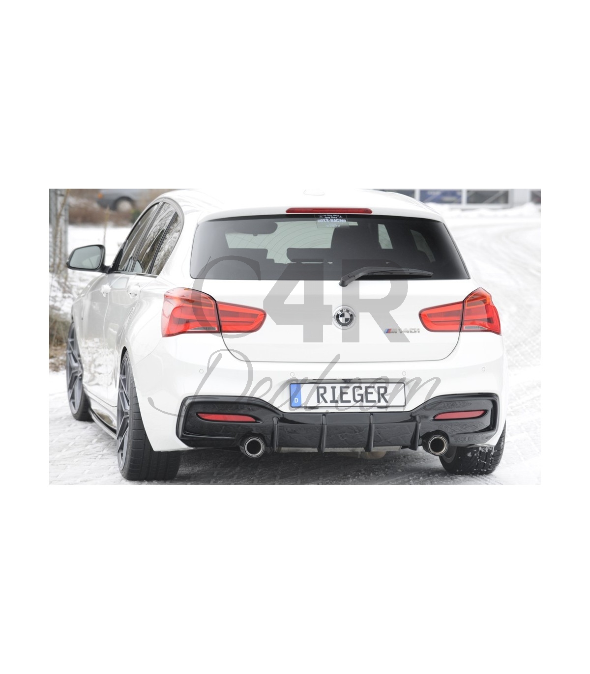 Diffuseur arrière sport look noir brillant pour BMW Série 1 F20 F21  Facelift à partir de 15 - Speed Wheel