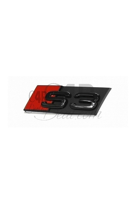 Emblème Audi S3 avant noir brillant